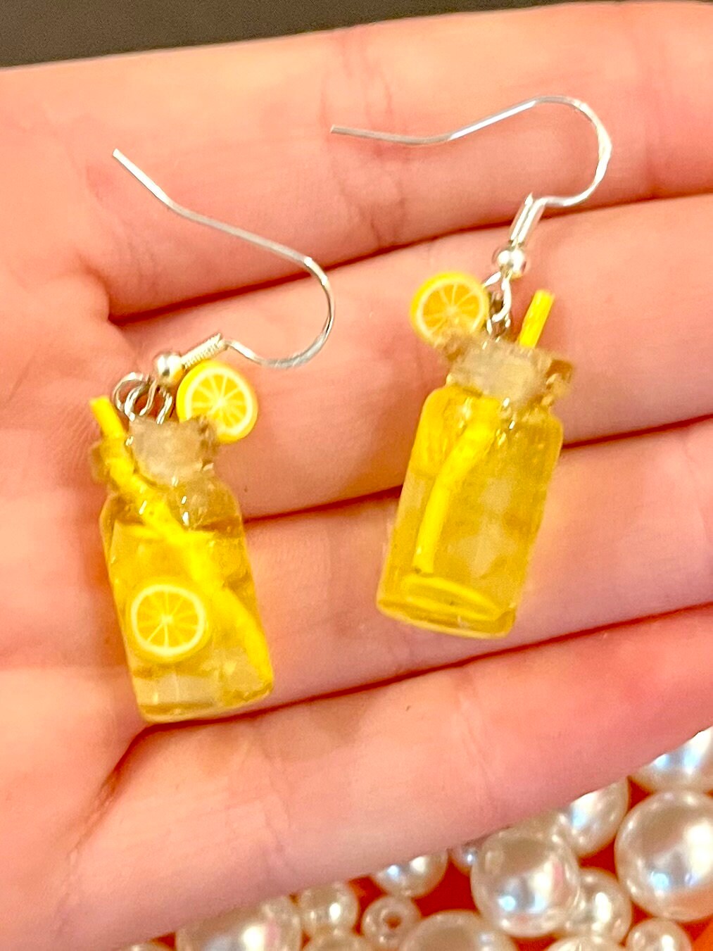 Custom Mini Drink Jar Earrings