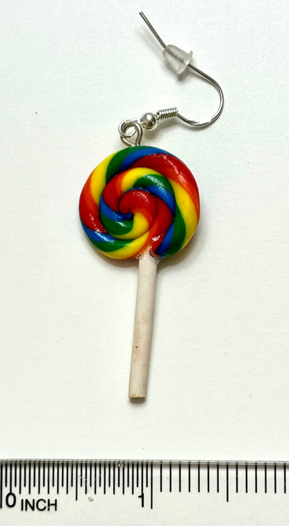 Rainbow Lollipop Earrings