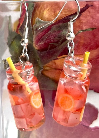 Custom Mini Drink Jar Earrings