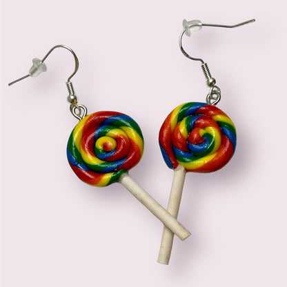 Rainbow Lollipop Earrings