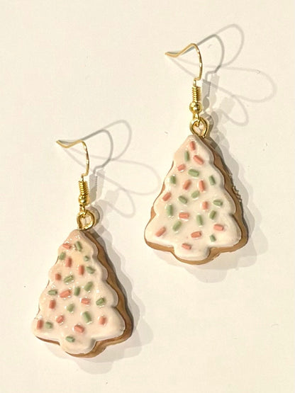 Christmas Tree Cookie Earrings