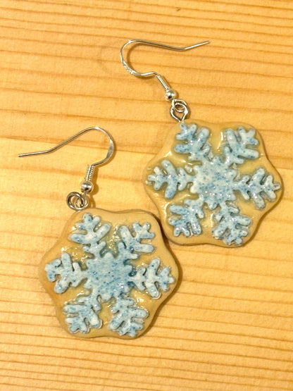 Snowflake Cookie Earrings