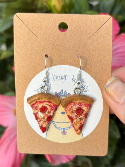 Pizza Earrings