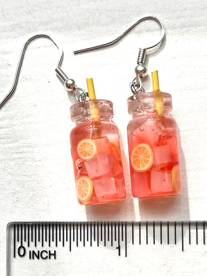 Custom Mini Drink Jar Earrings