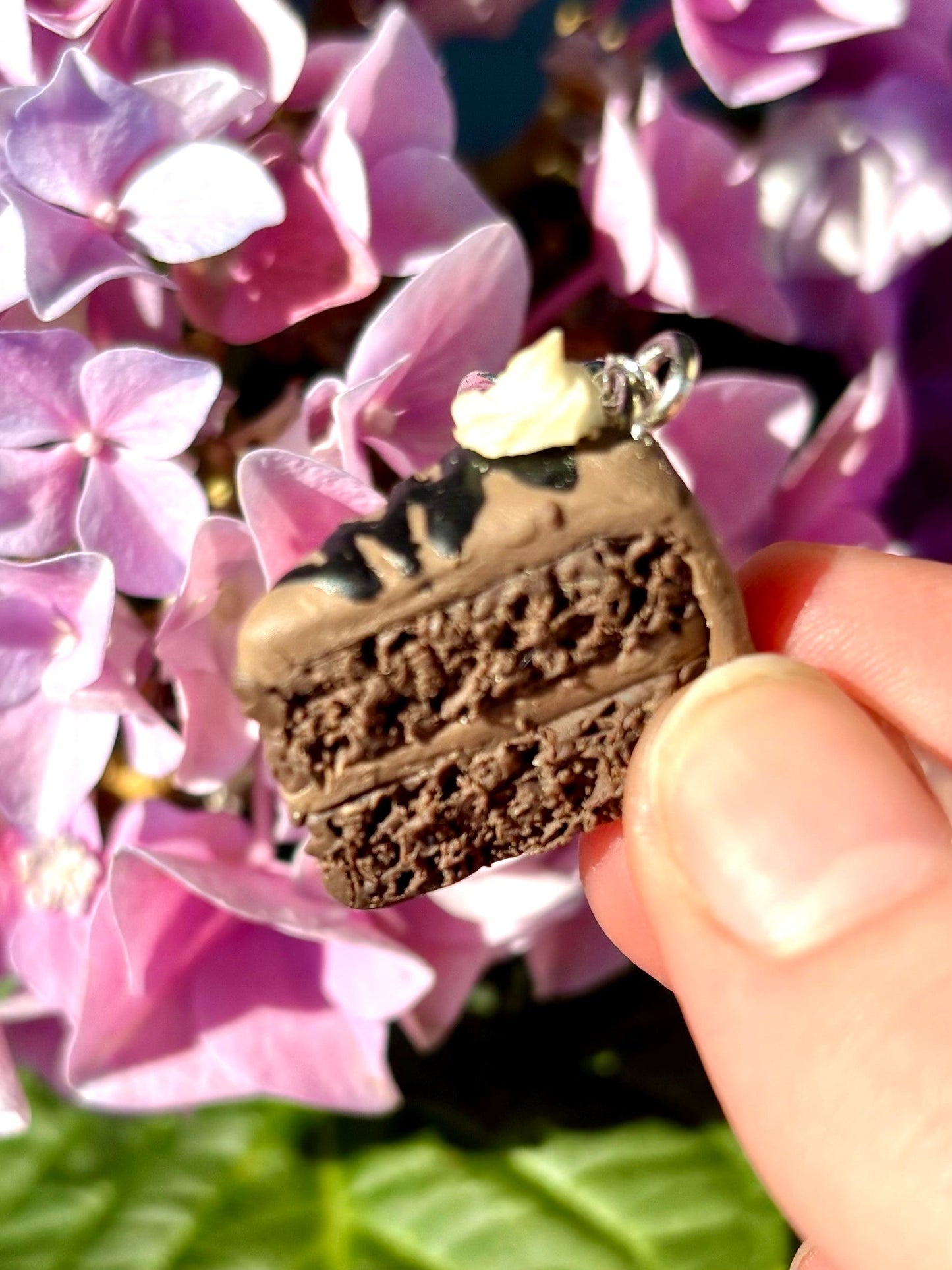 Chocolate Cake Slice Earrings