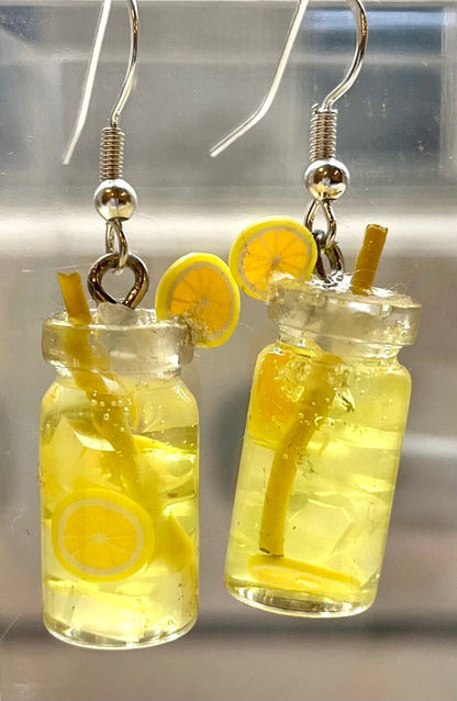 Custom Mini Drink Jar Earrings