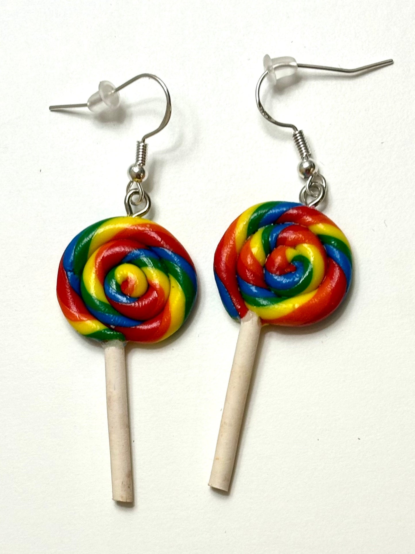 Rainbow Lollipop Earrings