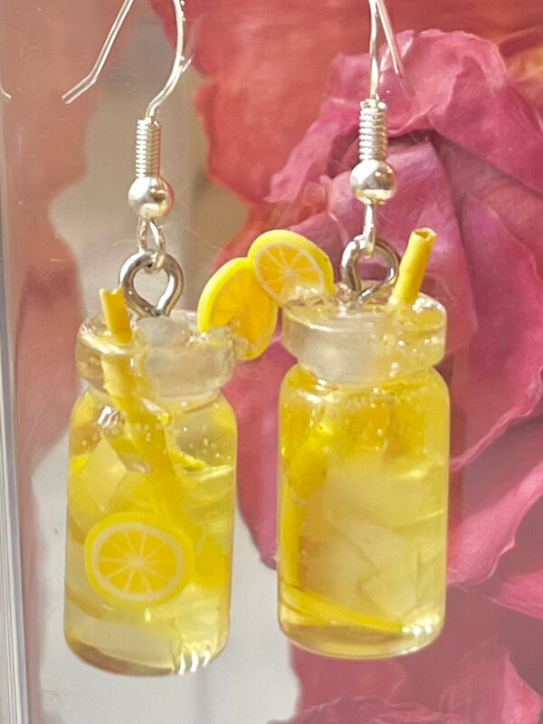 Custom Mini Drink Jar Earrings