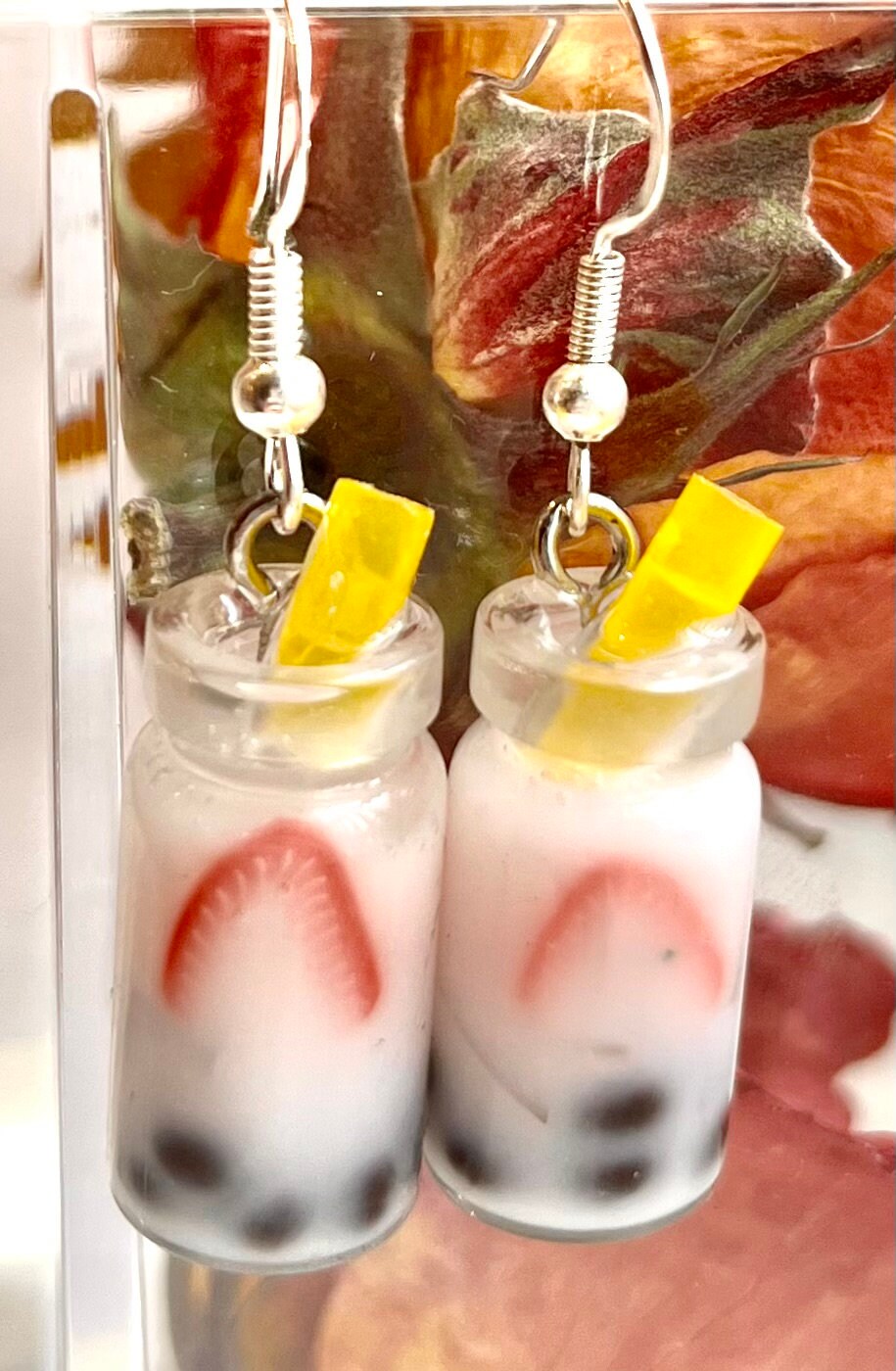 Custom Mini Drink Jar Earrings