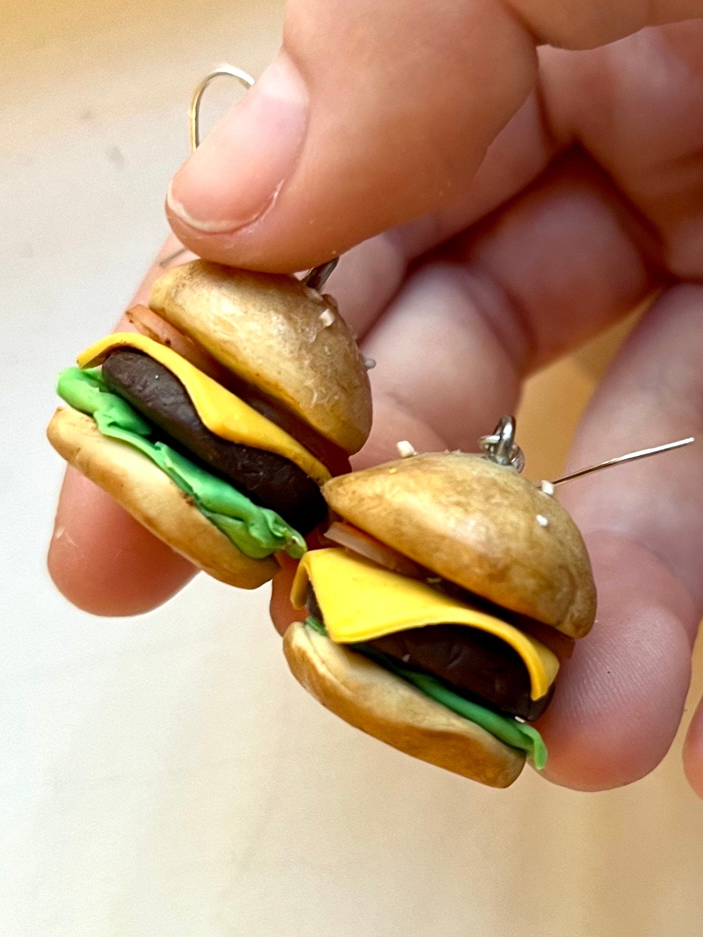 Cheeseburger Earrings