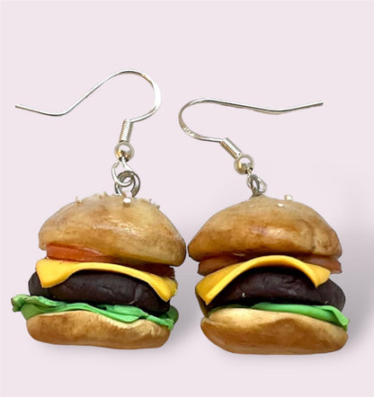 Cheeseburger Earrings