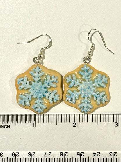 Snowflake Cookie Earrings