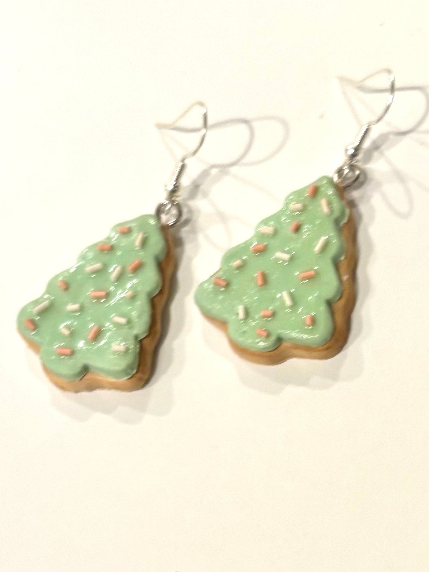 Christmas Tree Cookie Earrings