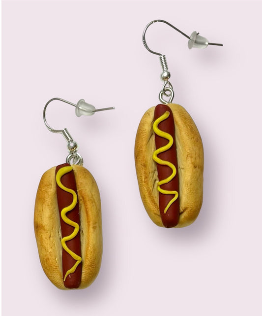 Hot Dog Earrings