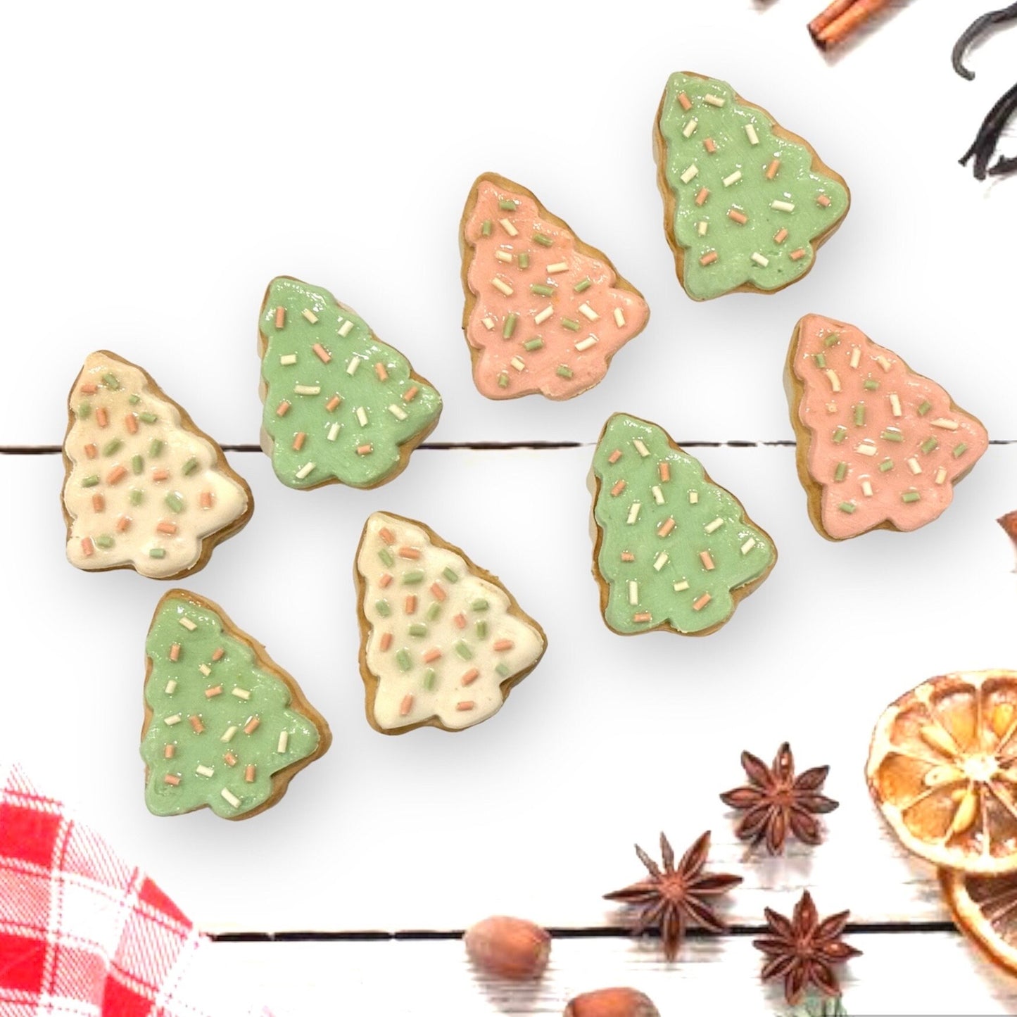 Christmas Tree Cookie Earrings