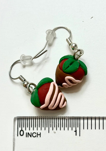 Chocolate Strawberry Earrings